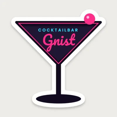 Cocktailbarens martiniglas