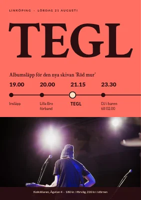 Rockkonsert i Fredericia — kvällen som tidslinje