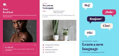 Language school: classes and levels