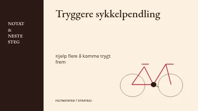 Tryggere sykkelpendling