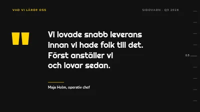 Sida 6 av OKR-genomgång — kvartalets mål och resultat