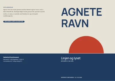 Omslag af Udstillingskatalog for kunstmuseum – 64 sider