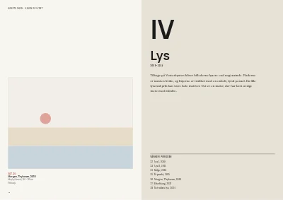 Side 42–43 af Udstillingskatalog for kunstmuseum – 64 sider