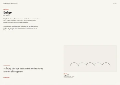 Side 46–47 af Udstillingskatalog for kunstmuseum – 64 sider