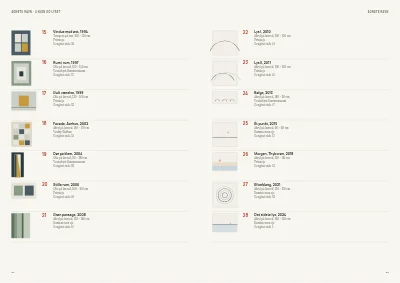 Side 54–55 af Udstillingskatalog for kunstmuseum – 64 sider