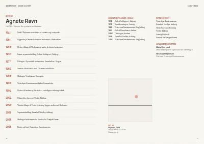 Side 56–57 af Udstillingskatalog for kunstmuseum – 64 sider
