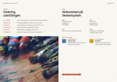 Side 58–59 af Udstillingskatalog for kunstmuseum – 64 sider