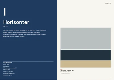 Side 8–9 af Udstillingskatalog for kunstmuseum – 64 sider