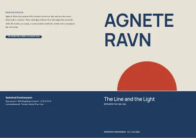Cover of Exhibition catalogue for an art museum – 64 pages