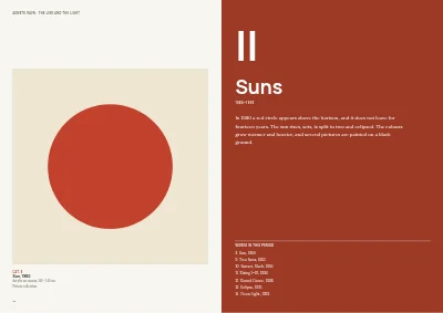 Pages 18–19 of Exhibition catalogue for an art museum – 64 pages