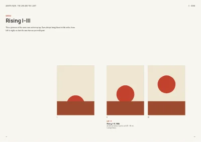 Pages 24–25 of Exhibition catalogue for an art museum – 64 pages