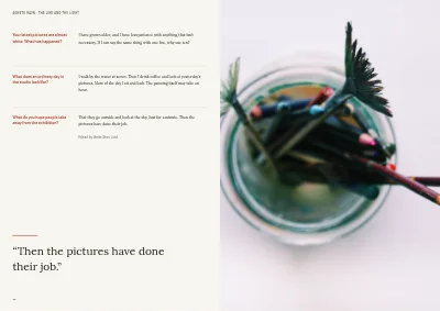 Pages 30–31 of Exhibition catalogue for an art museum – 64 pages
