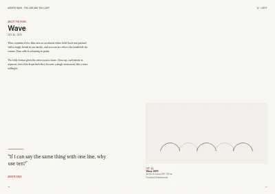 Pages 46–47 of Exhibition catalogue for an art museum – 64 pages