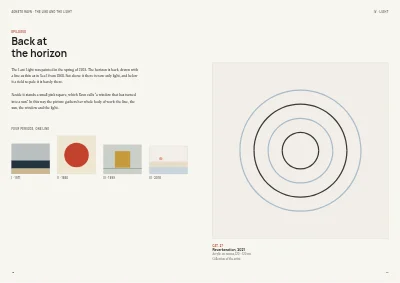 Pages 48–49 of Exhibition catalogue for an art museum – 64 pages