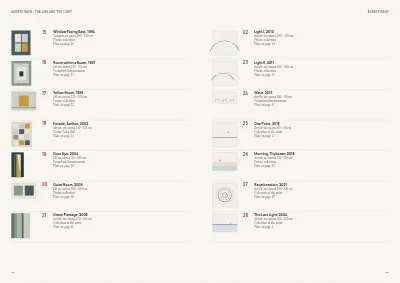 Pages 54–55 of Exhibition catalogue for an art museum – 64 pages