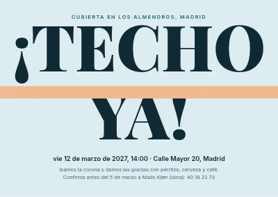 Fiesta de fin de estructura — la última viga