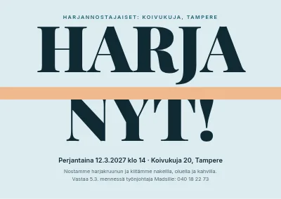 Harjannostajaiset — viimeinen palkki