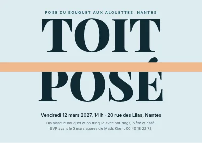 Fête de la charpente — la dernière poutre