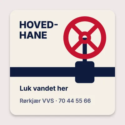 Hovedhanen: luk her