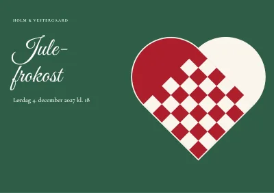 Program og egne sange til firmajulefrokost – 12 sider