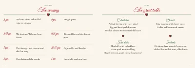 Pages 2–3 of Programme and original songs for a company Christmas party – 12 pages