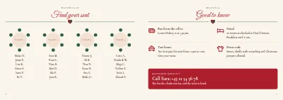Pages 10–11 of Programme and original songs for a company Christmas party – 12 pages