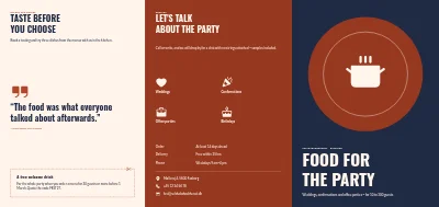 Catering for parties
