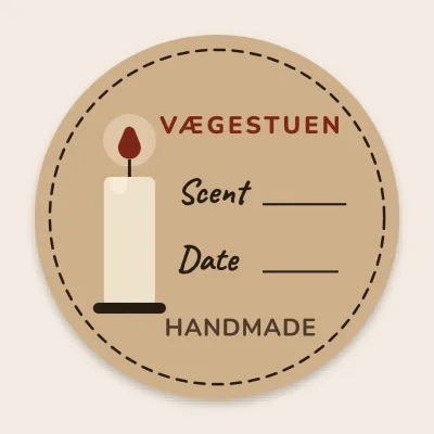 Write-on candle label