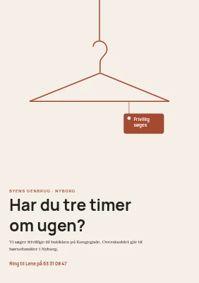 Frivillige til genbrugsbutik i Nyborg