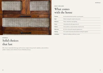 Seiten 20–21 von Sales brochure for new terraced houses – 32 pages
