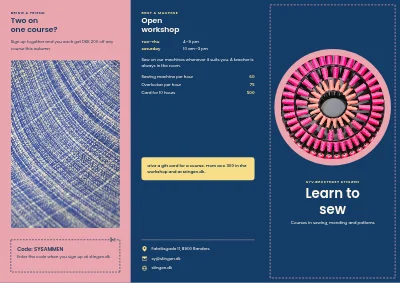 Sewing workshop textile courses