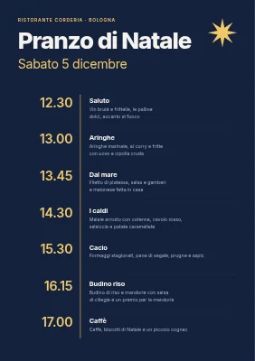 Pagina 1 di Pranzo di Natale — scaletta e menu