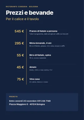 Pagina 2 di Pranzo di Natale — scaletta e menu