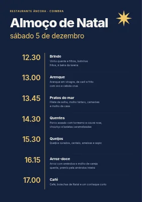 Página 1 de Almoço de Natal — alinhamento e ementa