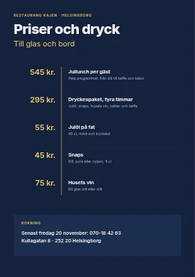 Sida 2 av Julbord — körschema och meny