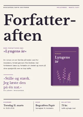 Forfatteraften i Holstebro