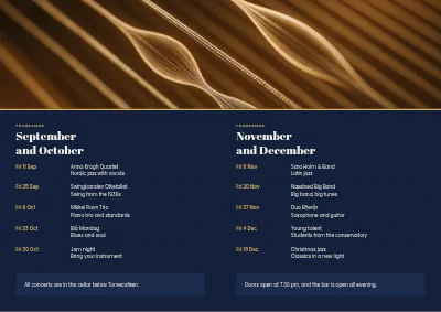Side 2 av Jazz club programme