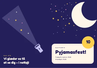 Pyjamasfest under stjernerne