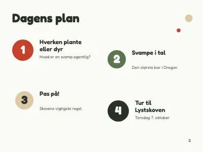 Side 2 af Biologi — svampe for 7. klasse