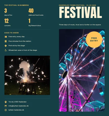 Town festival: programme
