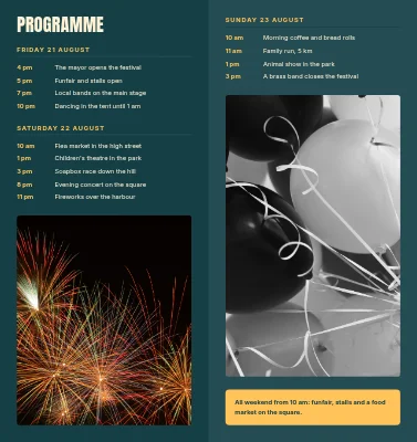 Seite 2 von Town festival: programme