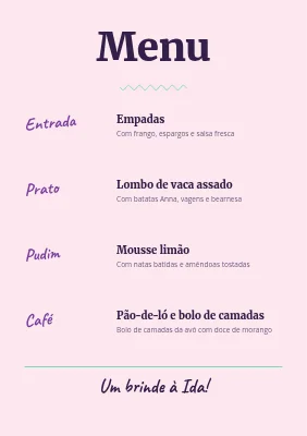 Página 2 de Menu de crisma — polaroids pastel