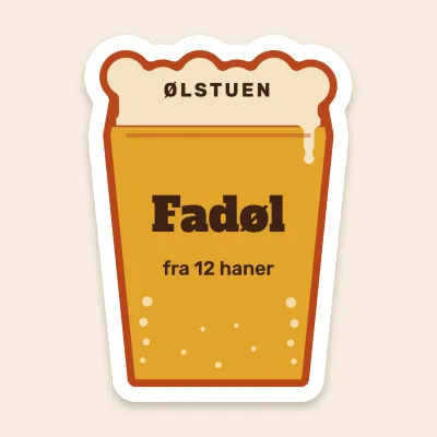 Fadøl i glasset