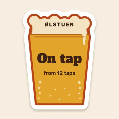 Pint on tap