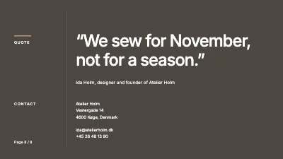 Page 8 of Fashion collection — new collection presentation