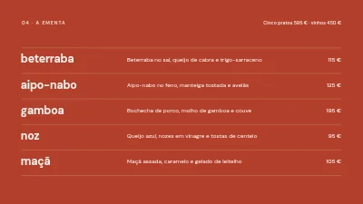 Página 4 de Conceito de menu — menu de inverno