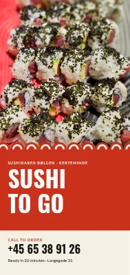 Sushi take-away in Kerteminde