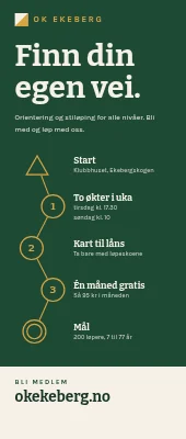 Roll-up for orienteringsklubb — bli med i klubben