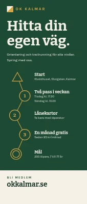 Roll-up för orienteringsklubb — gå med i klubben