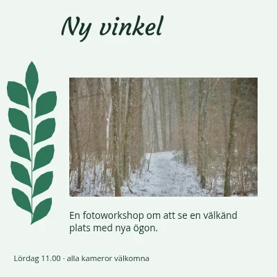 En annan vinkel · trädgårdsanteckningsbok